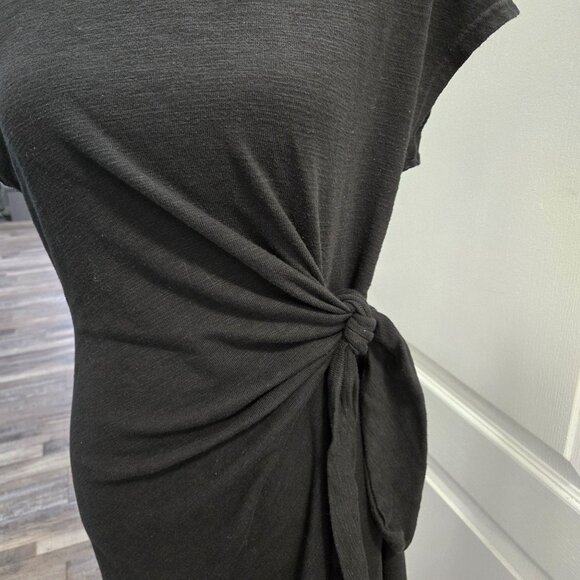 Sonoma Goods For Life® Tie Waist Knit Dress Sz M Black - Picture 4 of 12